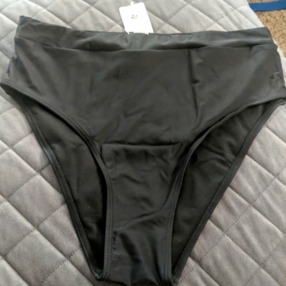 Holipick Women's Size L High Waisted Bathing Suit Bikini Bottoms - Picture 2 of 7